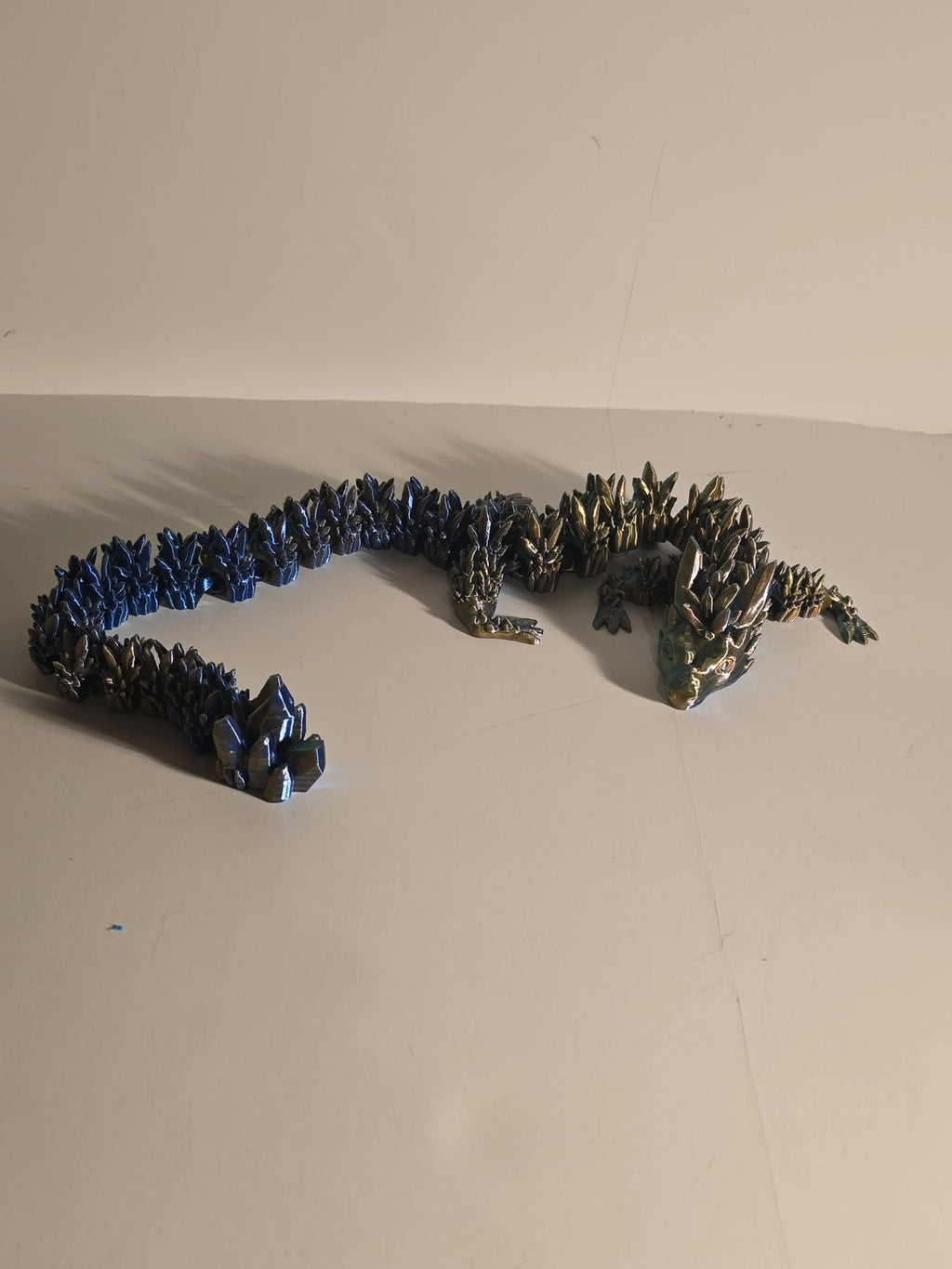 3D Printed Articulated Water Dragon - Flexible Fantasy Figurine - 3D Printed Gifts & Custom Wood Plaques | Papajess