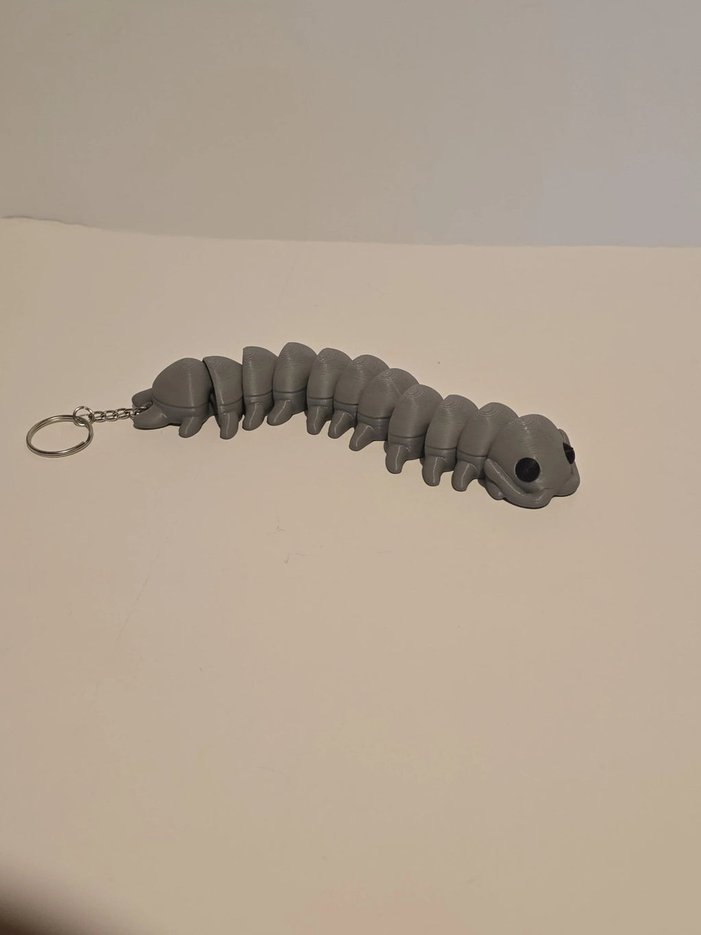 3D Printed Centipede Keychain | Articulated Fidget Toy Key Accessory - 3D Printed Gifts & Custom Wood Plaques | Papajess