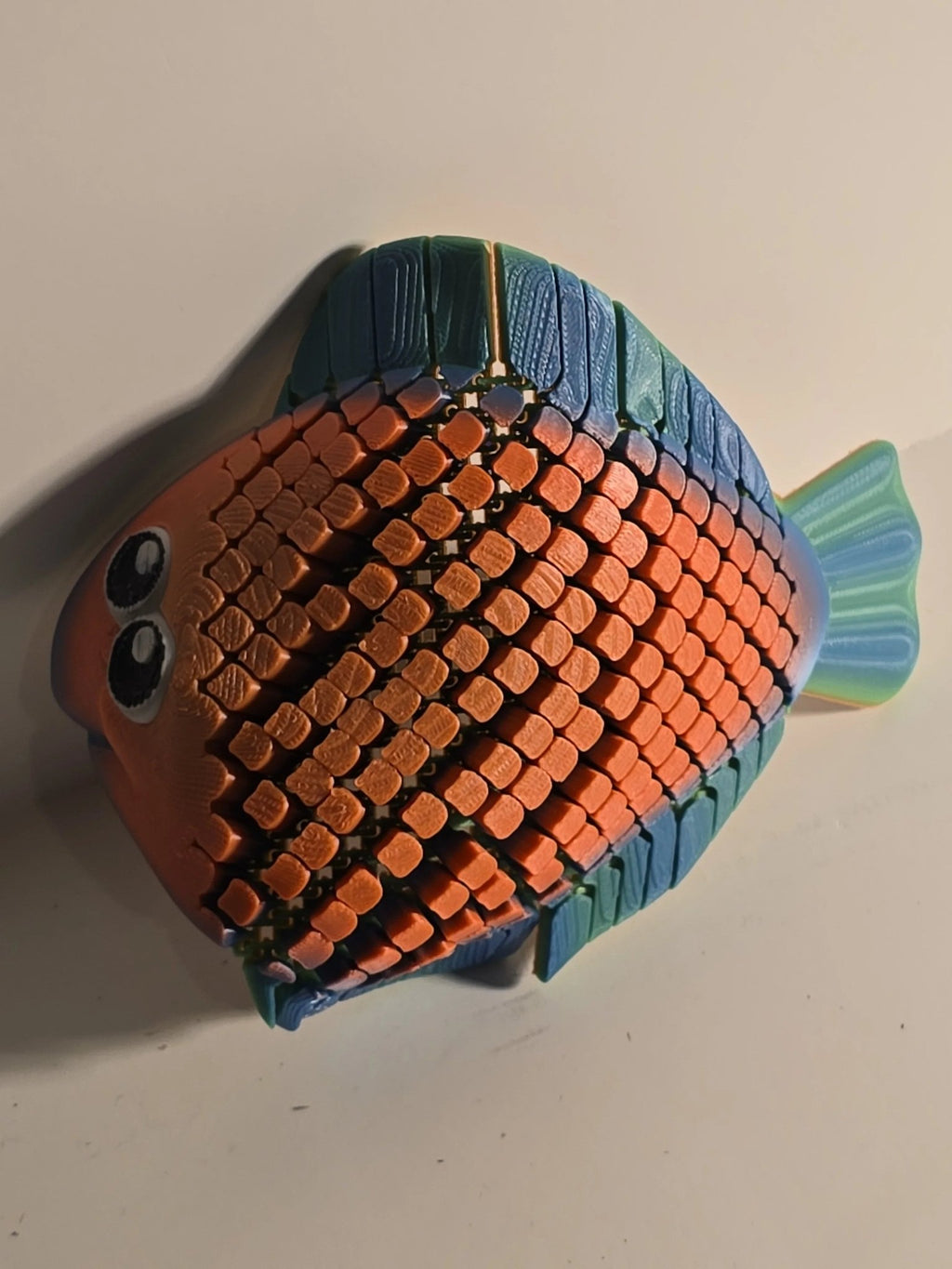 3D Printed Floppy Flounder Fish - Articulated Sea Creature Toy - 3D Printed Gifts & Custom Wood Plaques | Papajess