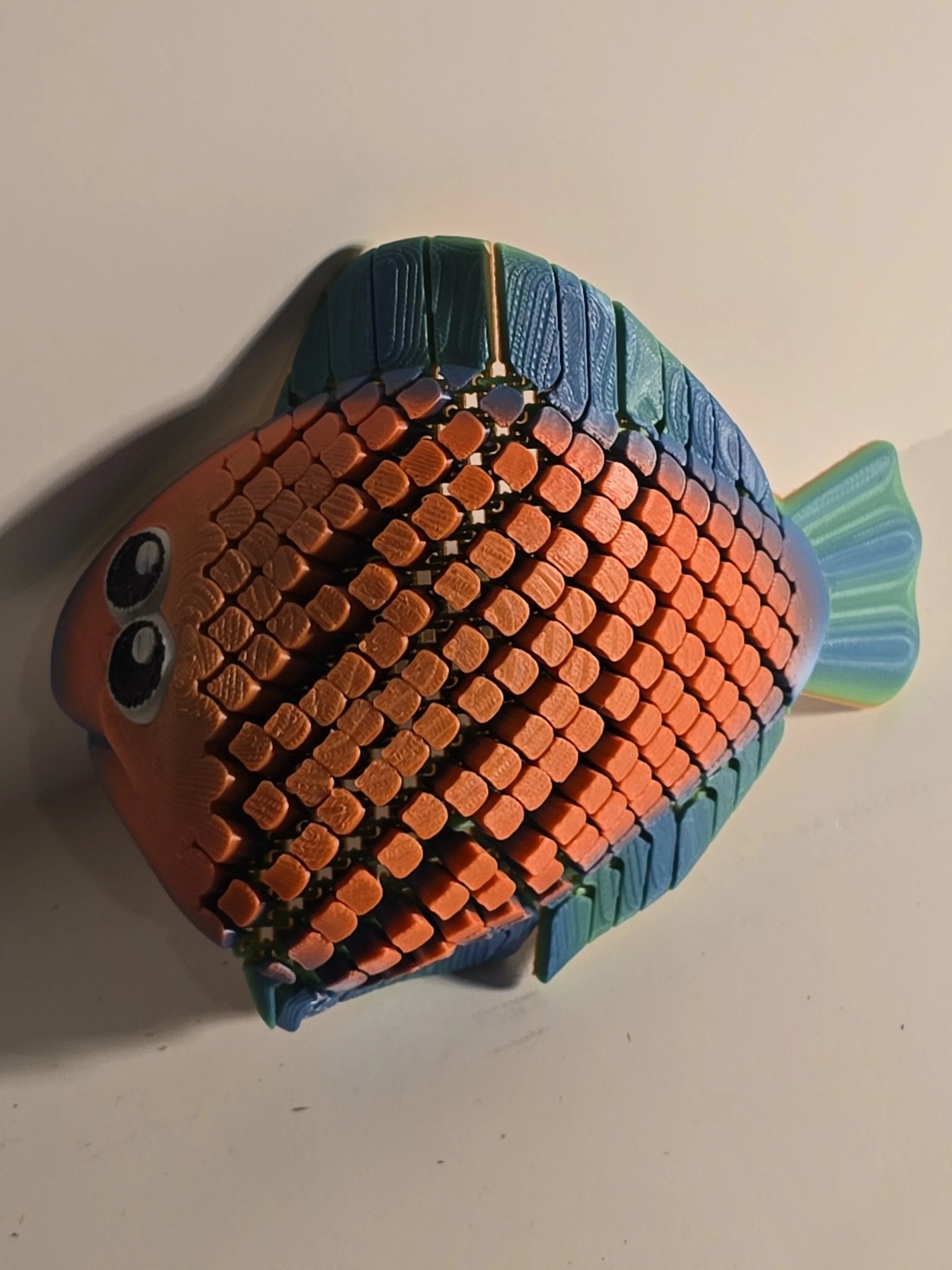 3D Printed Floppy Flounder Fish - Articulated Sea Creature Toy - 3D Printed Gifts & Custom Wood Plaques | Papajess