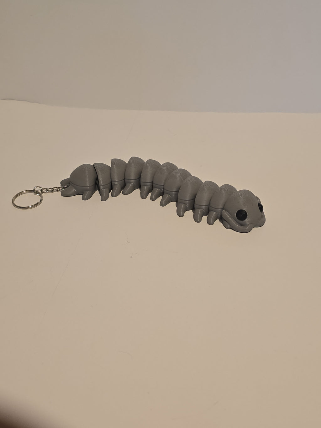 3D Printed Centipede Keychain | Articulated Fidget Toy Key Accessory