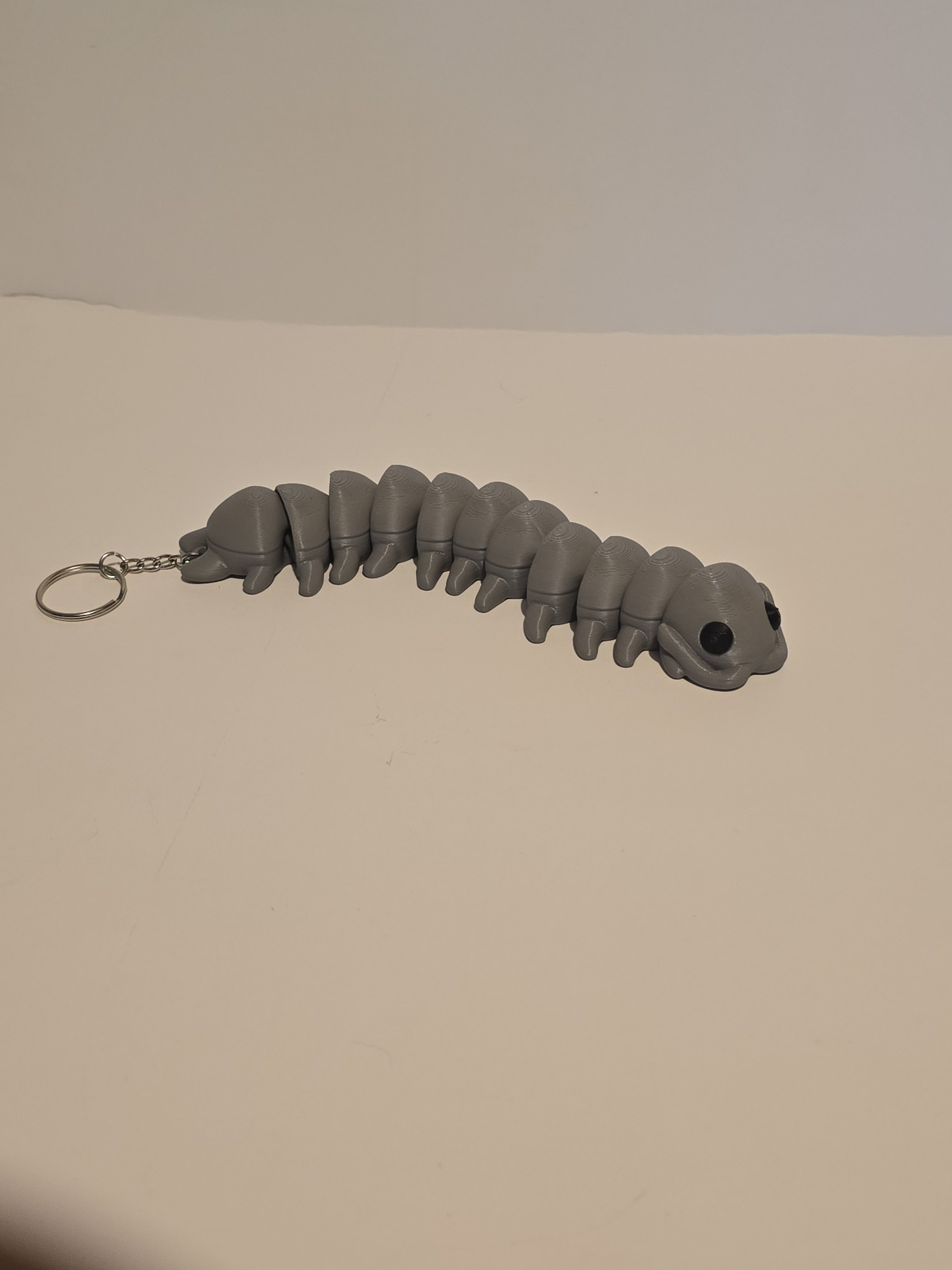3D Printed Centipede Keychain | Articulated Fidget Toy Key Accessory