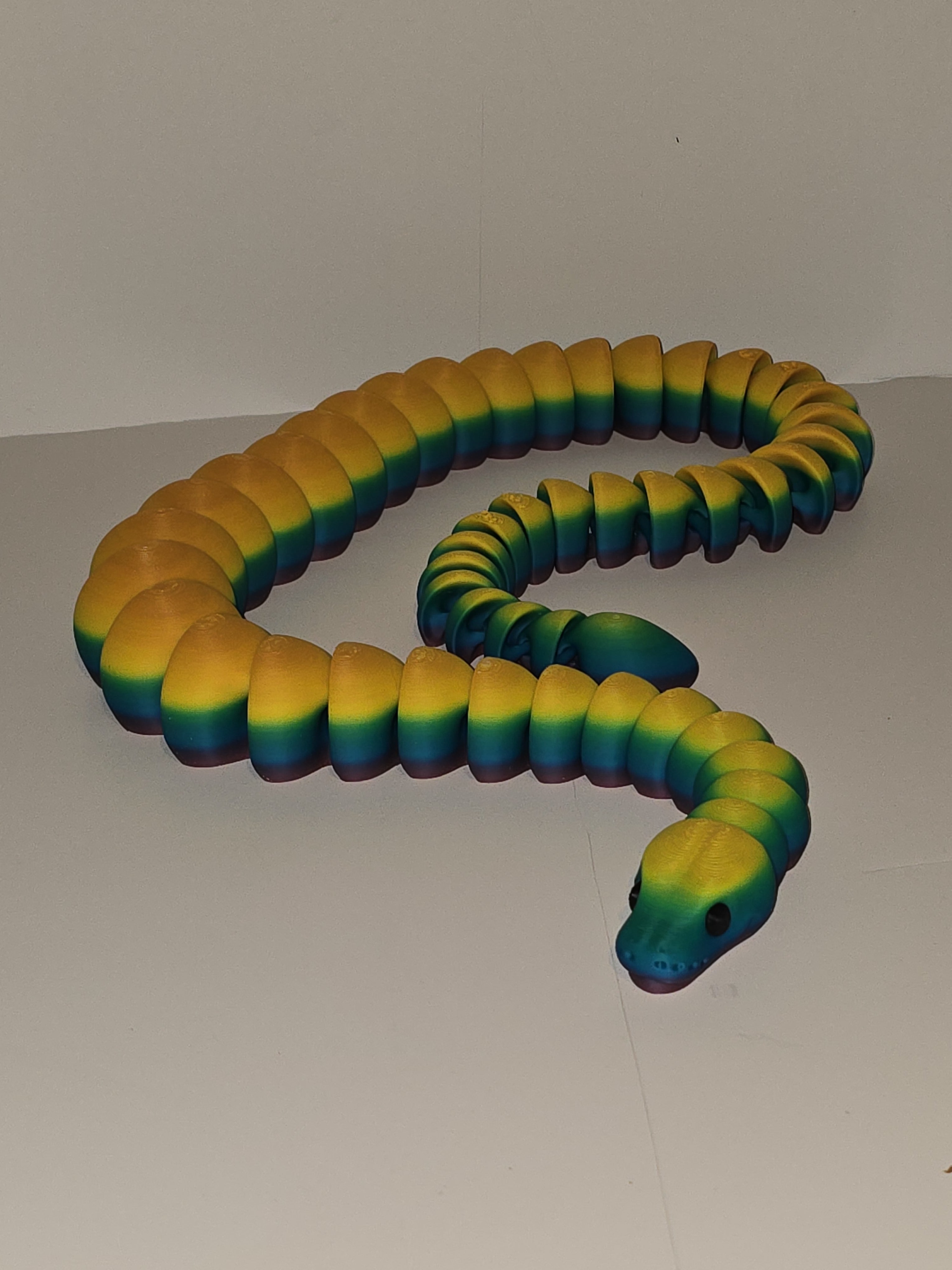 Realistic 3D Printed Ball Python Snake | Articulated Reptile Novelty Gift