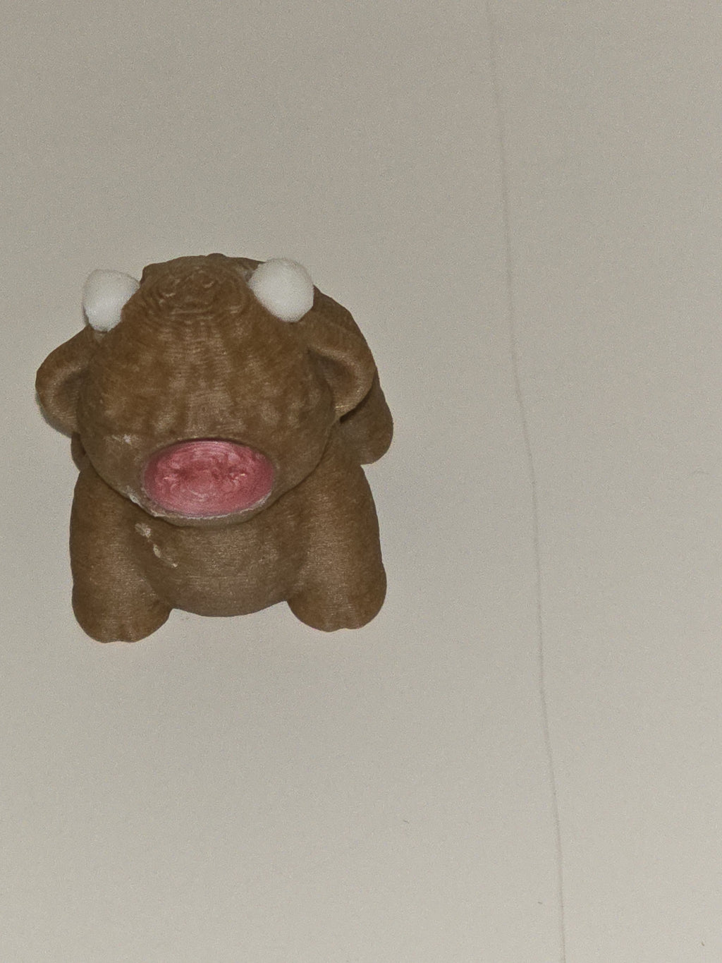 3D Printed Baby Highland Cow | Handcrafted Novelty Gift Animal Figure