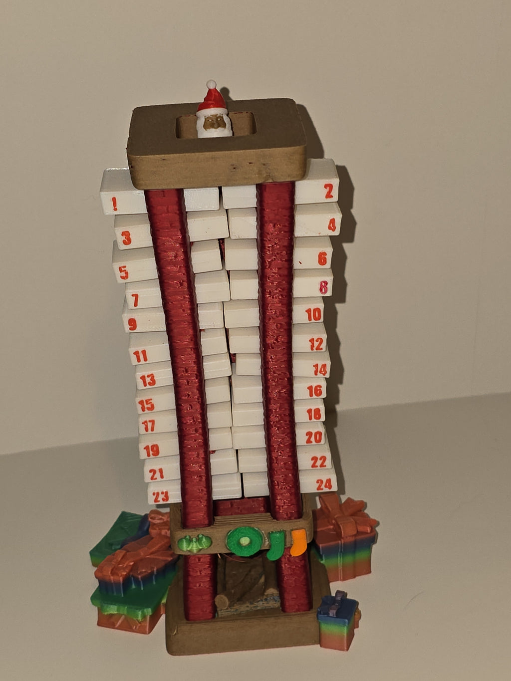 25-Day Christmas Countdown Display | Handcrafted 3D Printed Holiday Decoration