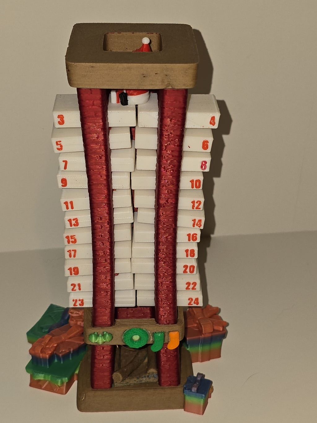 25-Day Christmas Countdown Display | Handcrafted 3D Printed Holiday Decoration