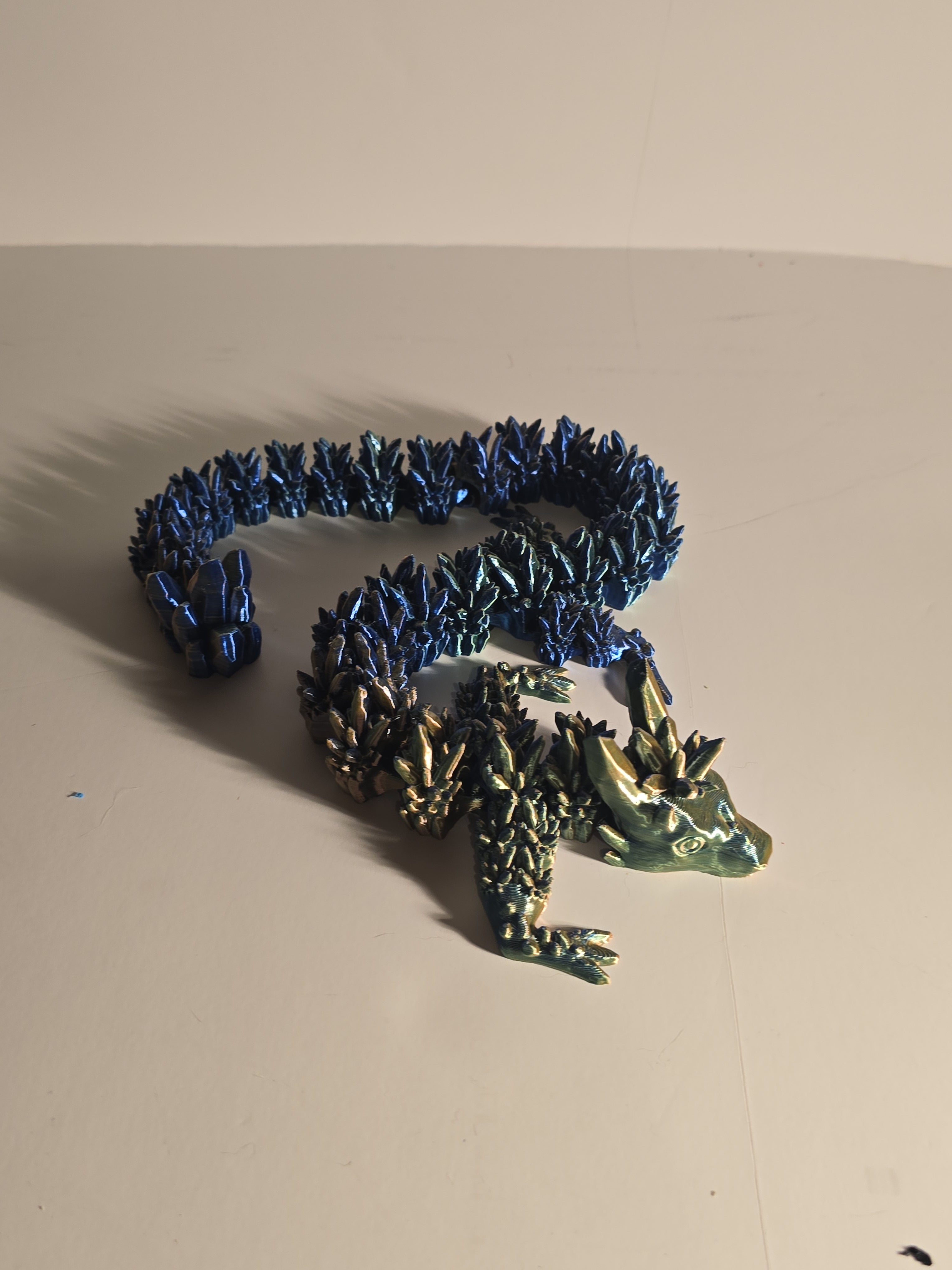 3D Printed Articulated Water Dragon - Flexible Fantasy Figurine