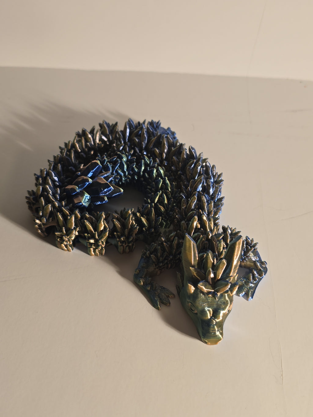 3D Printed Articulated Water Dragon - Flexible Fantasy Figurine