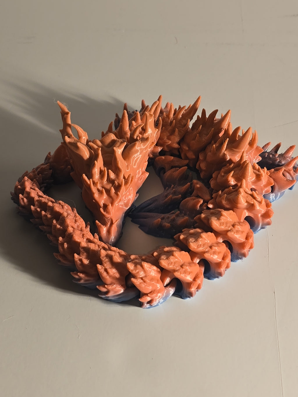 3D Printed Articulated Water Dragon - Flexible Fantasy Figurine