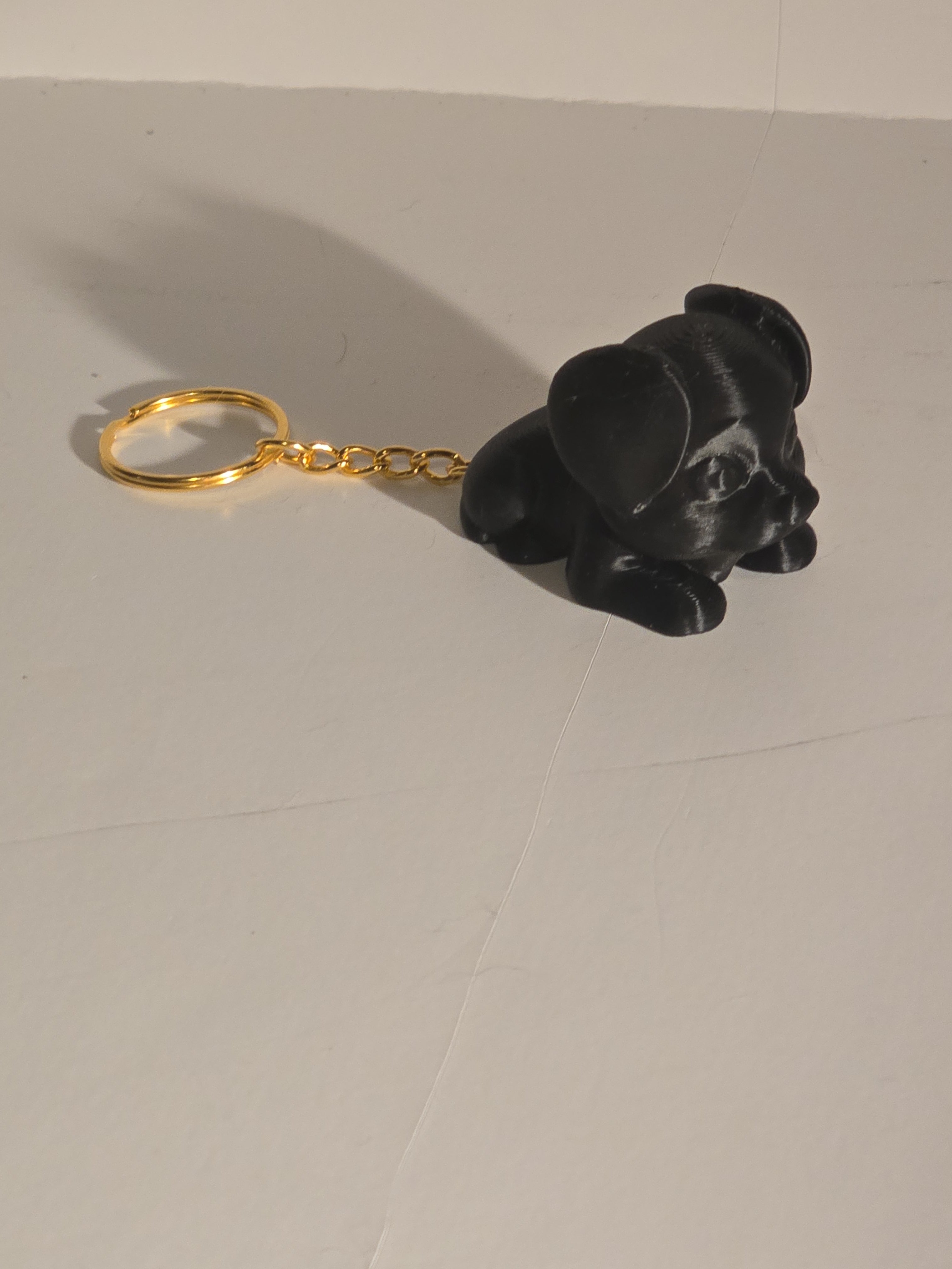 "3D Printed Dog Keychain - Adorable Puppy Accessory Gift"