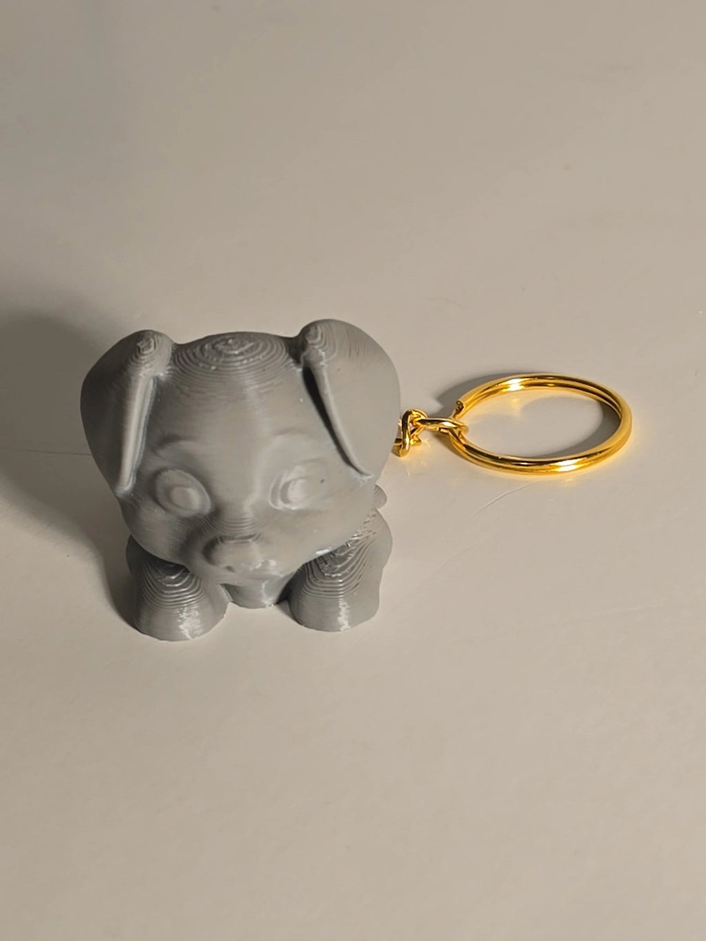 "Cute Dog Keychain - 3D Printed Pet Lover Accessory" - 3D Printed Gifts & Custom Wood Plaques | Papajess