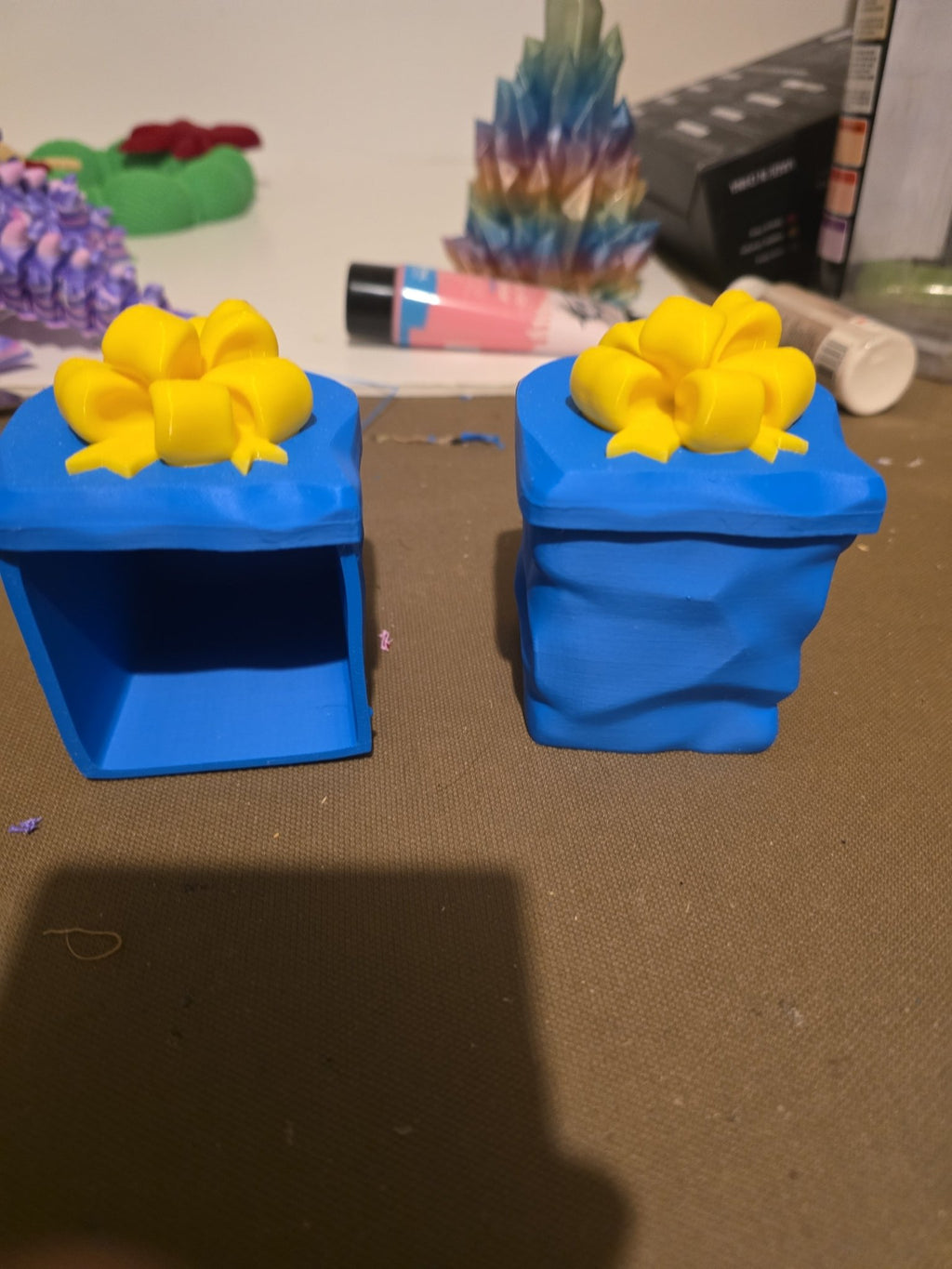 "Small Gift Box 2x2x2.5" - Customizable Colors 3D Printed" - 3D Printed Gifts & Custom Wood Plaques | Papajess