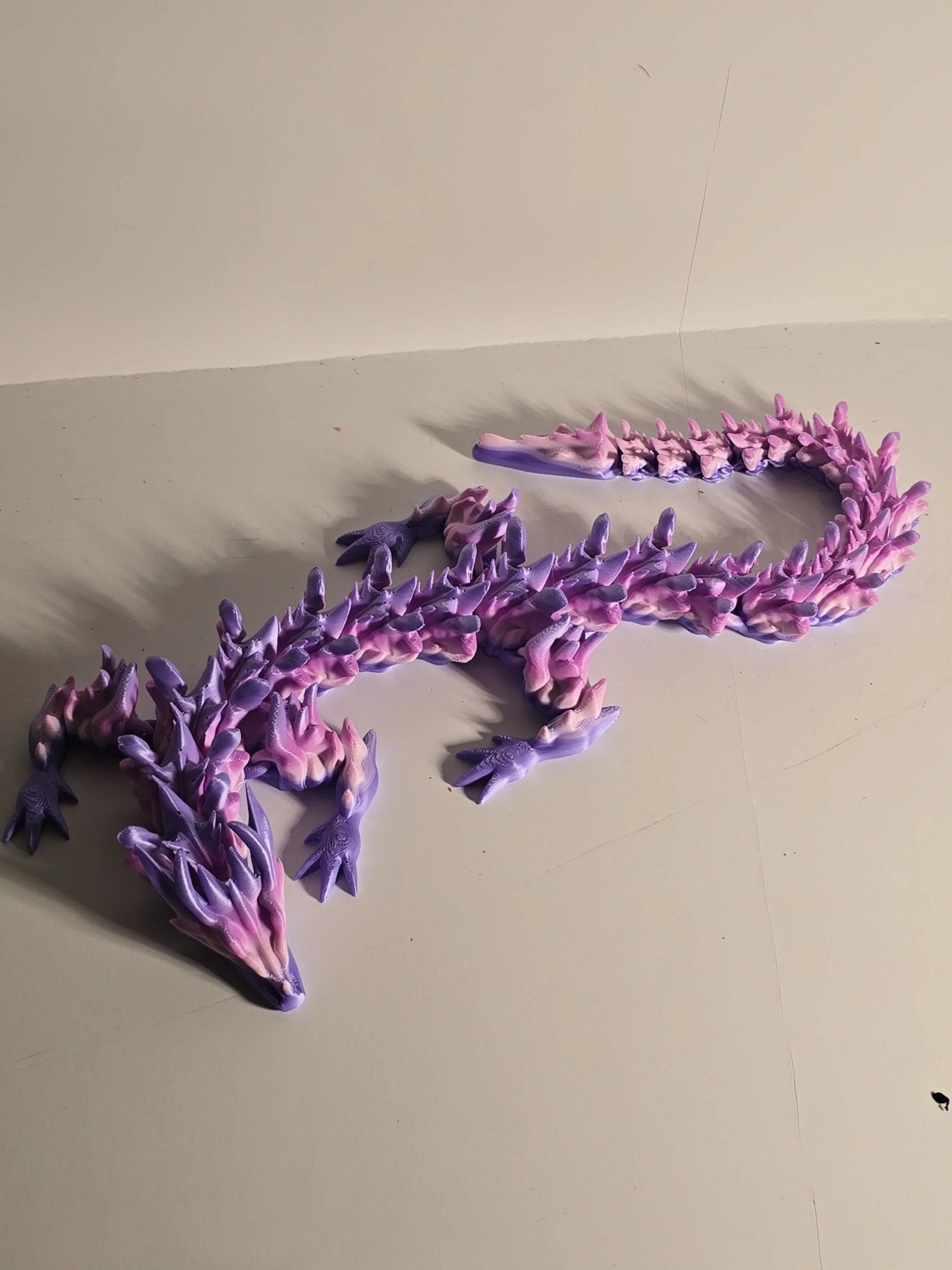 "Water Dragon Collectible - Fantasy 3D Printed Creature" - 3D Printed Gifts & Custom Wood Plaques | Papajess